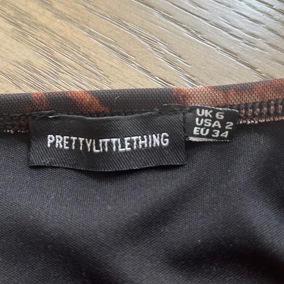 Pretty little thing size 2 leopard print dress worn once - Picture 3 of 3